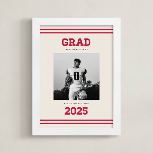 This is a cherry photo art by Louise Kay called team grad: portrait framed photo