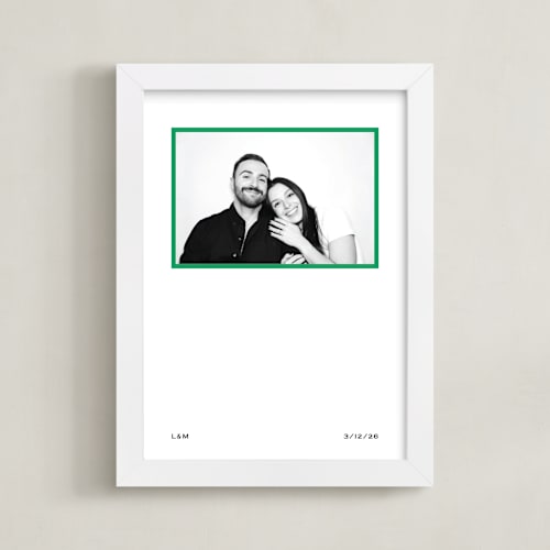 This is a green photo art with standard by Annie Shapiro called pop frame