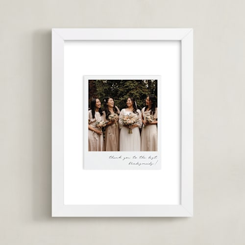 This is a quartz photo art by Minted called classic snap (brides)