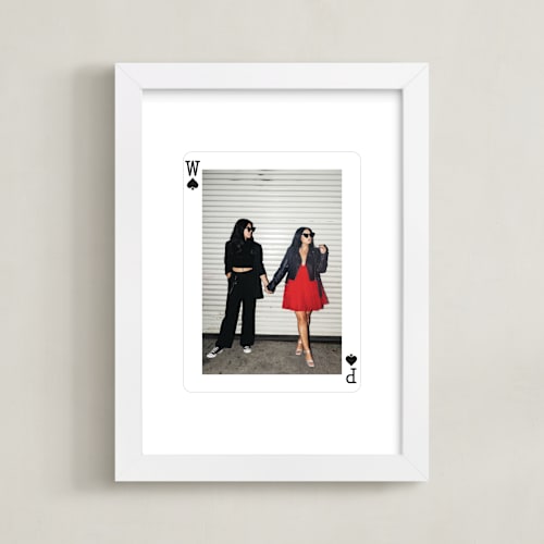 This is a white photo art by Minted called ace of spades: framed photo