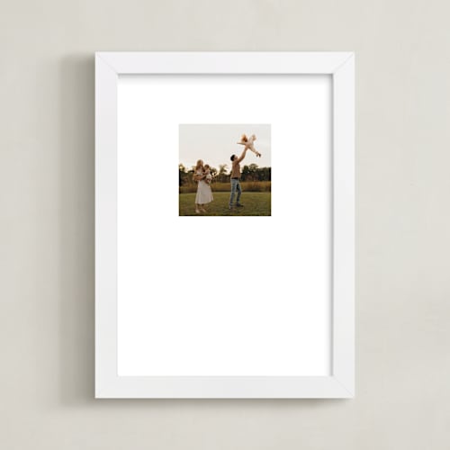 This is a white photo art by Minted called modern snap: framed photo 