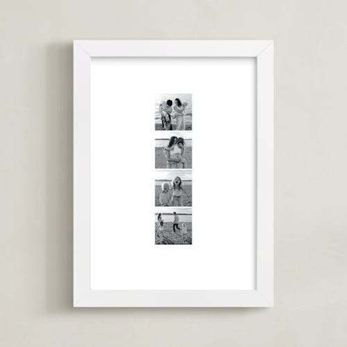 This is a white photo art by Minted called photo strip: framed photo 
