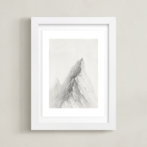 This is a mountain silver art by jinseikou called mt. winterfell