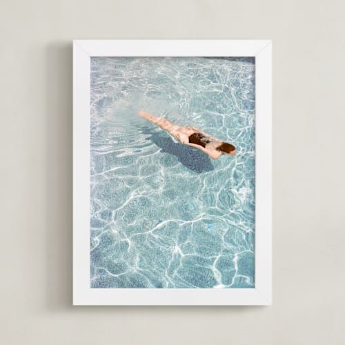 This is a pool blue art by Whitney Deal called going for a swim