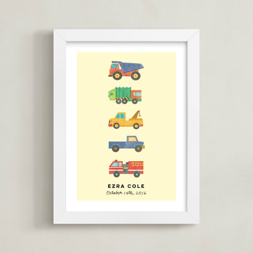 This is a lemon personalized art for kids by peetie design called lets go