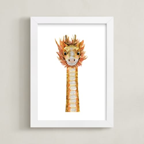 This is a golden sun art by Cass Loh called baby animal dragon