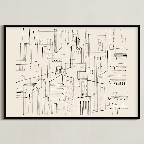 This is a sandpaper art by Catilustre called city ragtimes