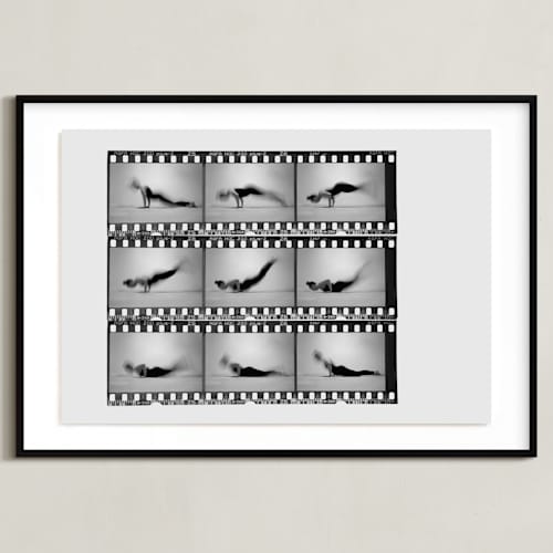 This is a vintage grey art by Kelsey Mucci called the worm in motion