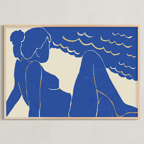 This is a seaside reverie art by Roochita Chachra called beach day