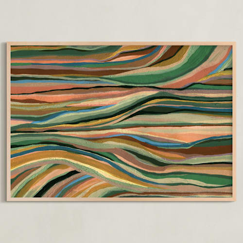 This is a leaves art by Carrie Moradi called land wires