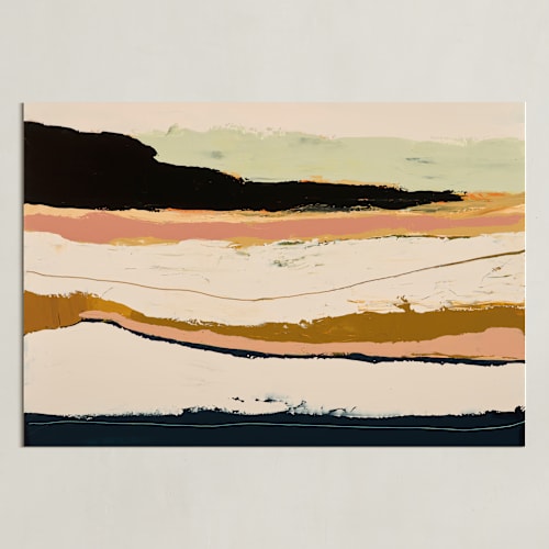 This is a black art with standard by Caryn Owen called bike path