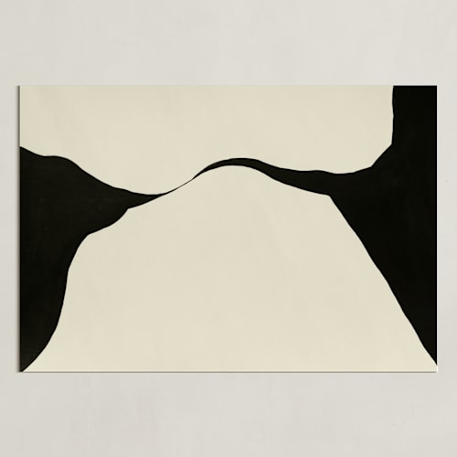 This is a obsidian soil art by Tania Medeiros called echoes of form