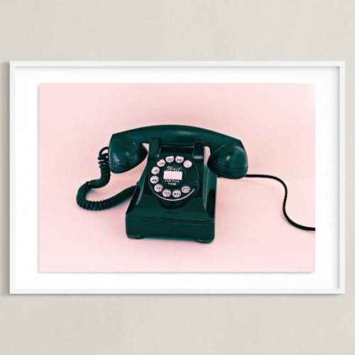 This is a baby pink art by Deborah Chou called call me maybe 3