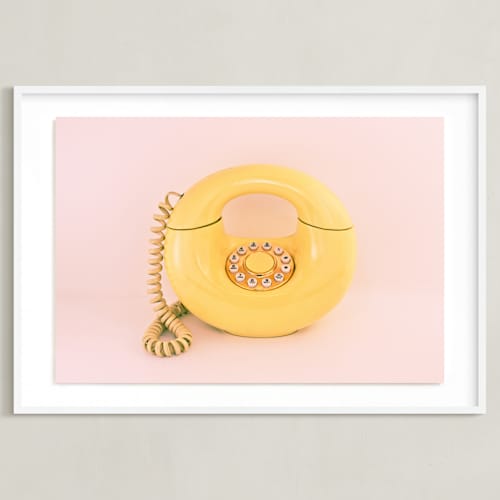 This is a baby pink art by Deborah Chou called call me maybe 2