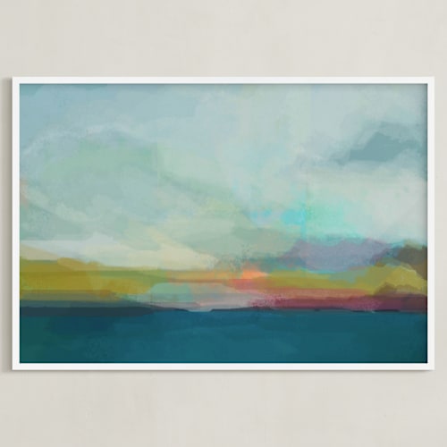 This is a teal art by AlisonJerry called morning walk ii