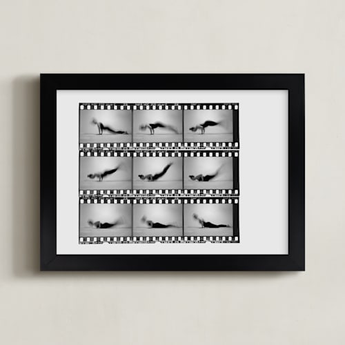 This is a vintage grey art by Kelsey Mucci called the worm in motion