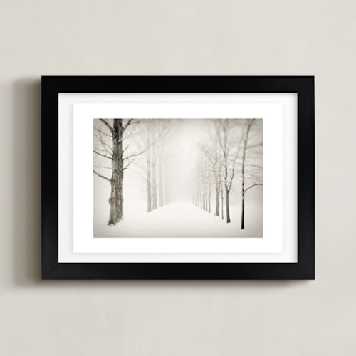This is a sepia art by Gabrial Reising called winter journey