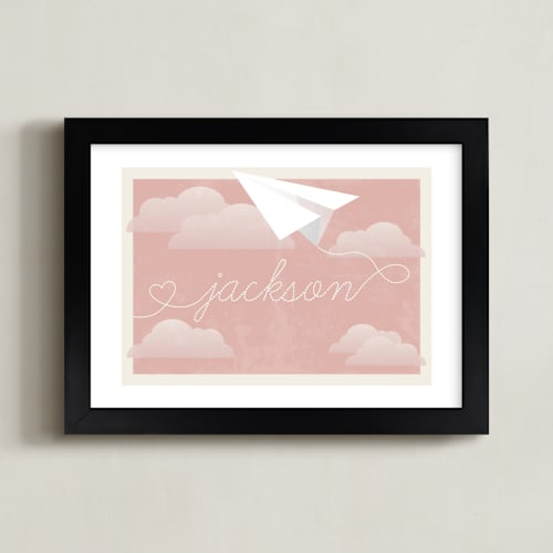 This is a candy personalized art for kids by Jennifer Morehead called in flight