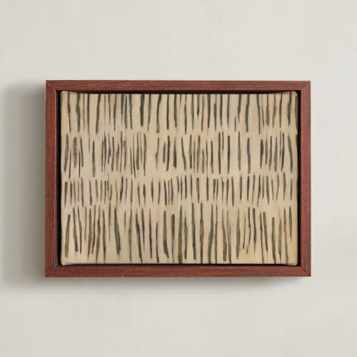 This is a neutral mossy green art by Ashley Armistead called naive