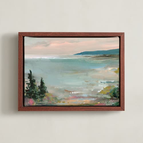 This is a lake art by Lindsay Megahed called coastal hike