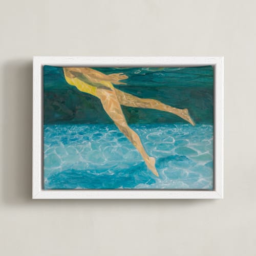 This is a underwater deep blue art by Debra Butler called submerge ii