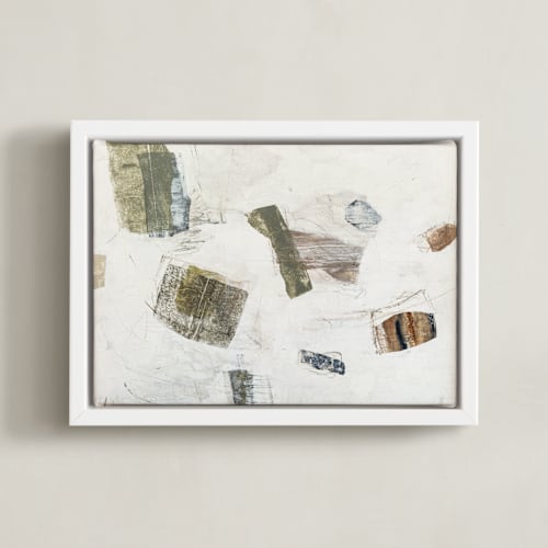 This is a olive art by Jennifer Daily called woolen