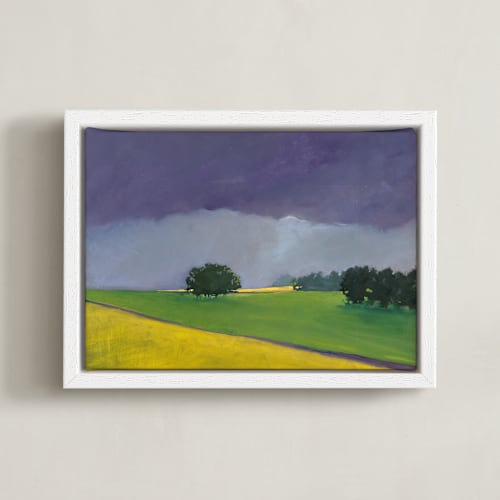 This is a storm purple art by Stephanie Goos Johnson called distant light