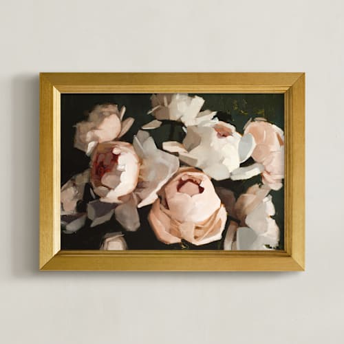 This is a blush art by Rachel Nelson called popping peonies