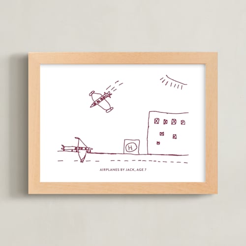 This is a wine photos to art by Minted called your drawing: landscape custom print