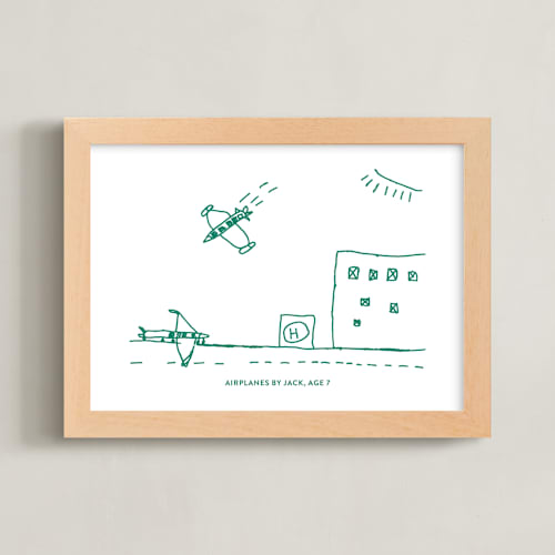 This is a emerald photos to art by Minted called your drawing: landscape custom print