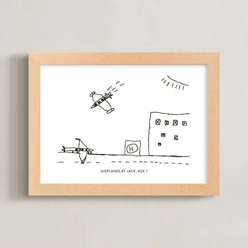 This is a black photos to art by Minted called your drawing: landscape custom print