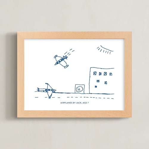 This is a blueberry photos to art by Minted called your drawing: landscape custom print