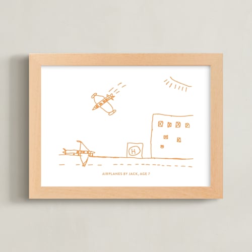 This is a carrot photos to art by Minted called your drawing: landscape custom print