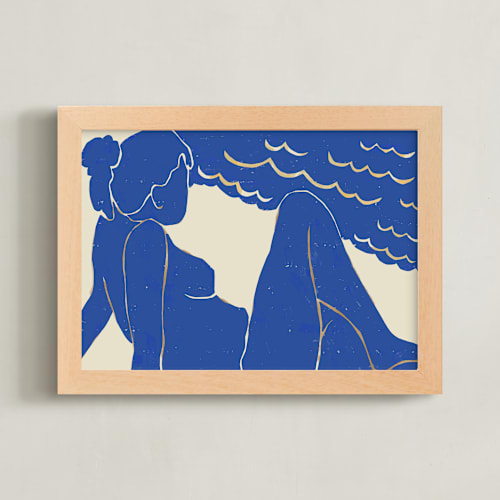 This is a seaside reverie art by Roochita Chachra called beach day