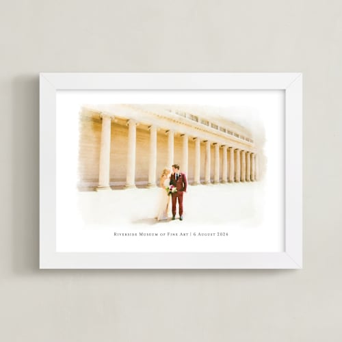This is a white photos to art by Minted called your venue: custom print