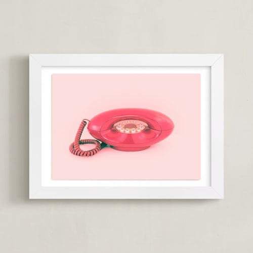 This is a baby pink art by Deborah Chou called call me maybe 1