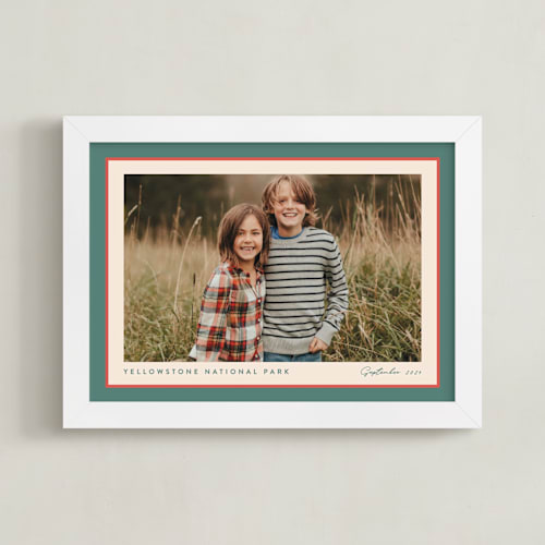 This is a holly sprig photo art by Carolyn MacLaren called ribbon frame: landscape framed photo