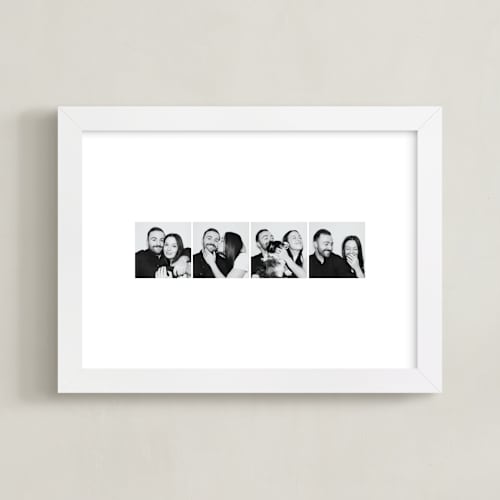 This is a white photo art by Minted called photo strip: landscape framed photo