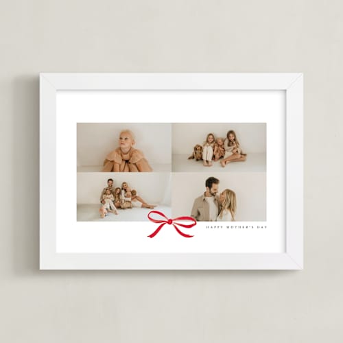 This is a crimson photo art by Olivia Kanaley Inman called bow four photo: framed photo