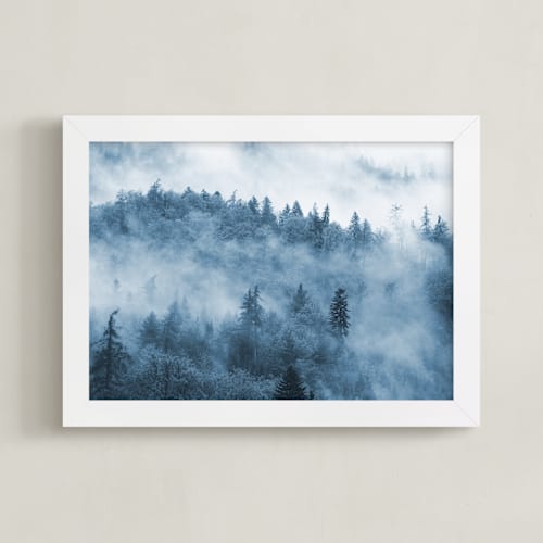 This is a indigo art by lulu and isabelle called misty forest