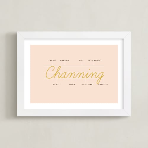 This is a banana personalized art for kids by Shari Margolin called anatomy of a name
