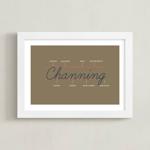 This is a earth personalized art for kids by Shari Margolin called anatomy of a name