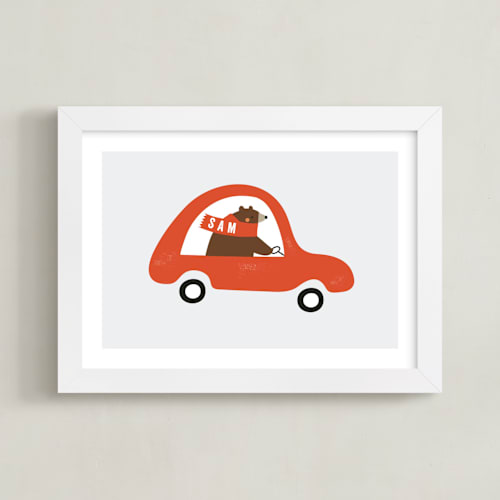 This is a tomato personalized art for kids by Angela Thompson called fast bear
