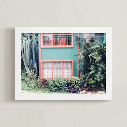 This is a tropical green art by Kaitlin Rebesco called la casita