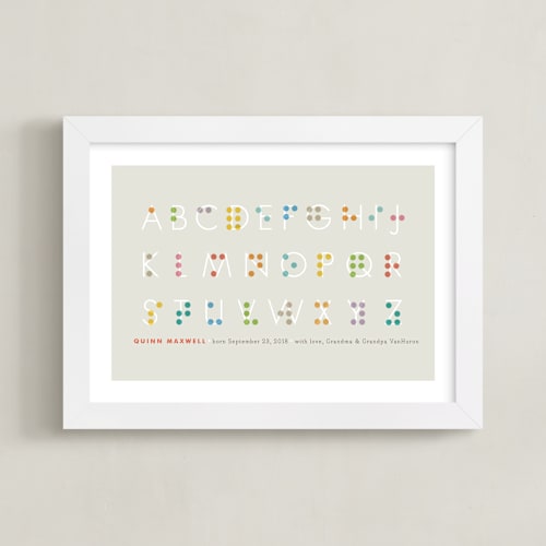This is a sand nursery wall art by Jennifer Wick called seen and understood