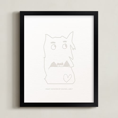This is a bisque photos to art by Minted called your drawing: portrait custom letterpress print