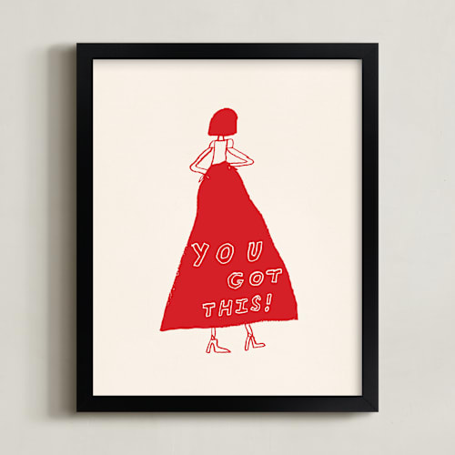 This is a power red art by Elliot Stokes called you got this