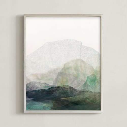 This is a emerald art by Karen Kardatzke called finding balance no. 1