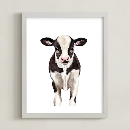 This is a dark chocolate art by Cass Loh called baby animal ox