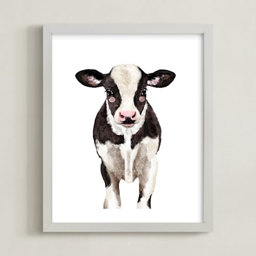 This is a dark chocolate art by Cass Loh called baby animal ox